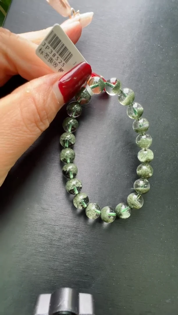 【闪购商品】水晶手串未镶嵌绿幽灵手串9m+ JP38525