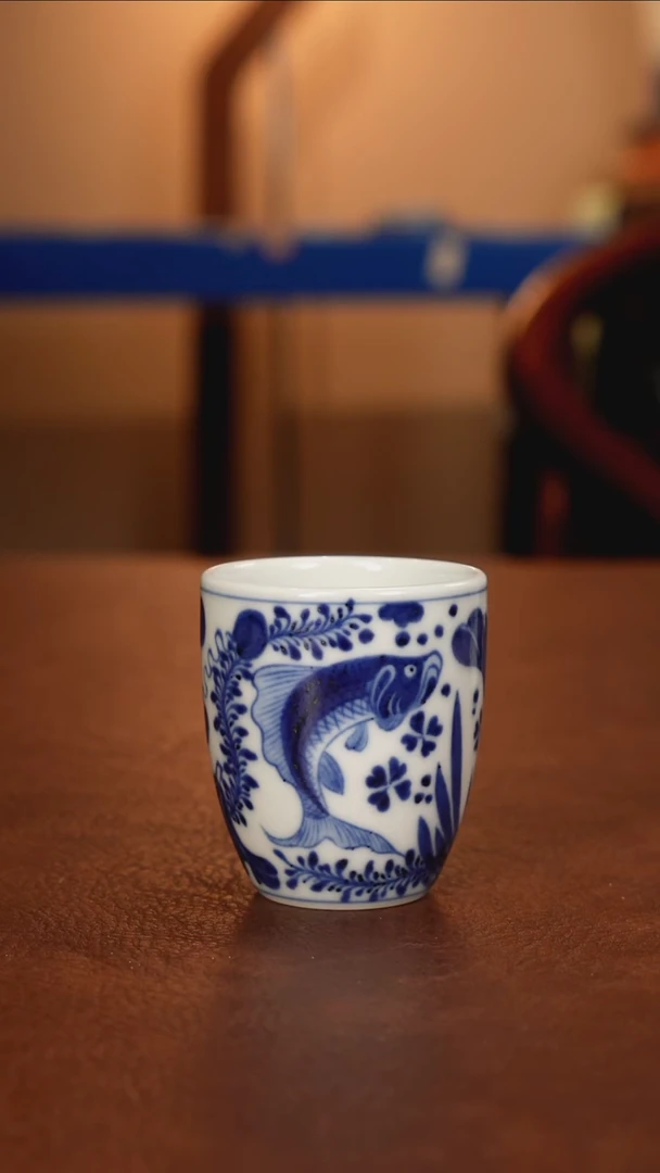 景德镇瓷器，青花瓷手绘茶具~