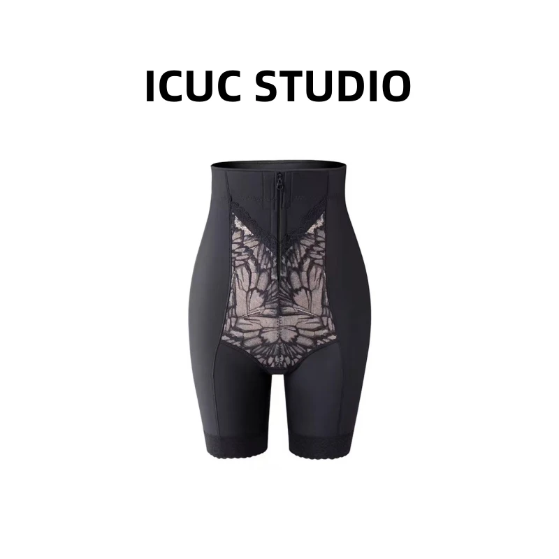 ICUC STUDIO-高腰院线拉链款塑腰无痕翘臀塑形收胯高腰收腹安全裤