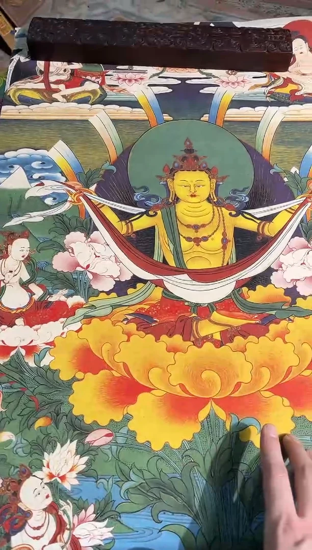 卷轴画曦曦的唐卡tk160