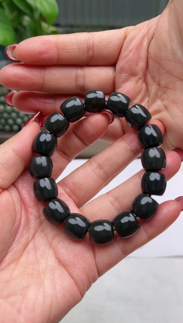 【闪购商品】和田玉手串未镶嵌纯天然和田玉新疆马儿羊矿塔青14