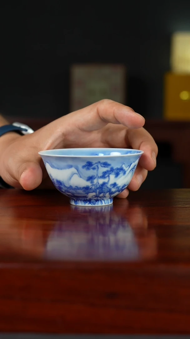 祖传窑真柴窑传承400年雪景主人杯