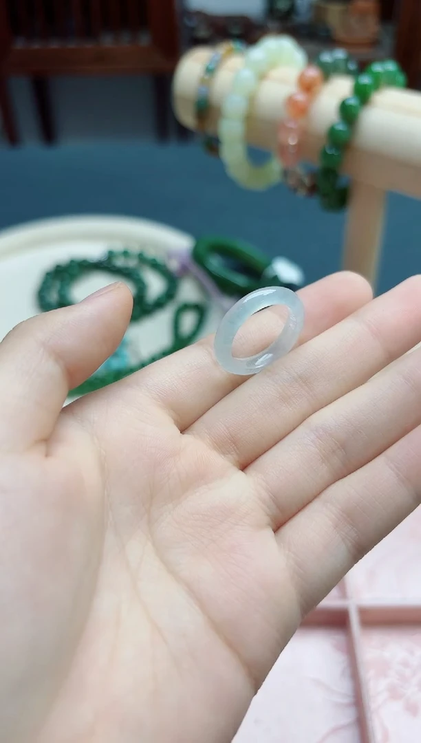 翡翠戒圈未镶嵌翡翠12#指环*1 YD