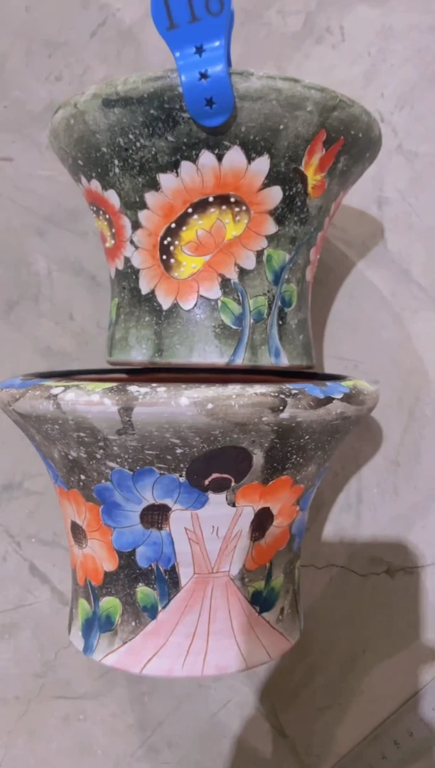 摆件118陶花岛多肉陶瓷花盆罐——微瑕
