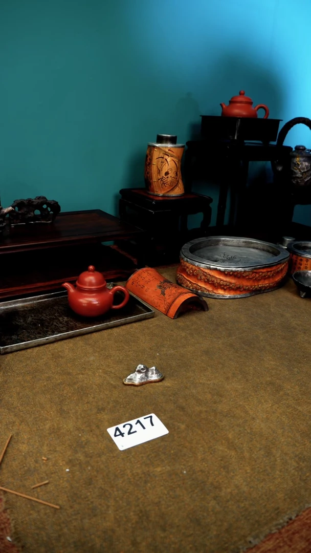 用**94217福利铜底锡山子搁置摆件