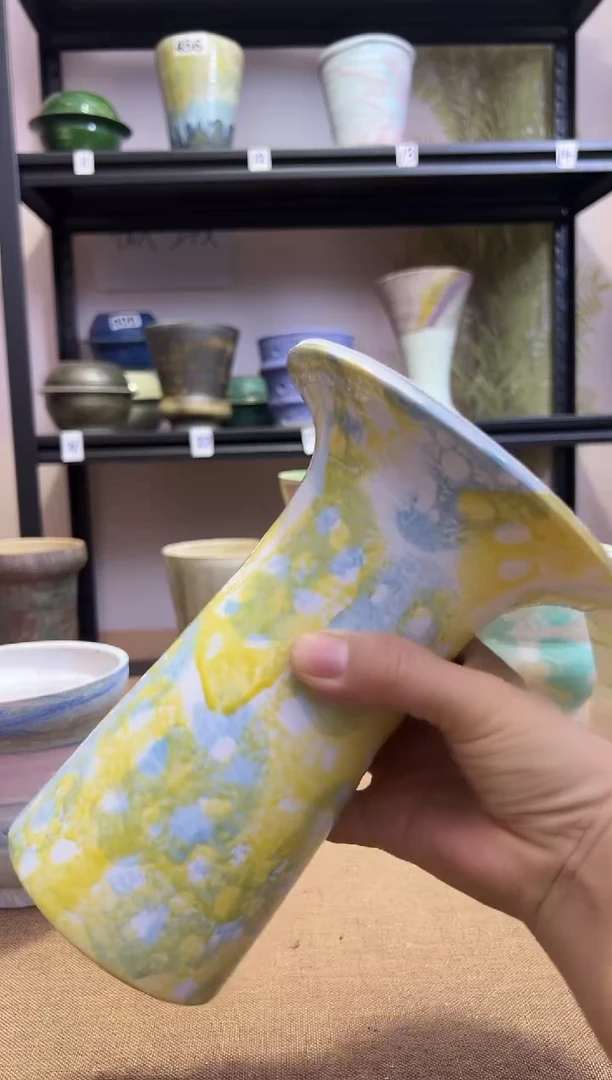 景德镇陶瓷口7高18无孔