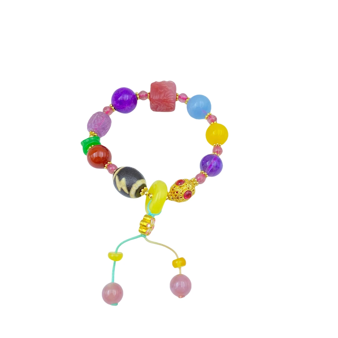 玛瑙手链S270X合金