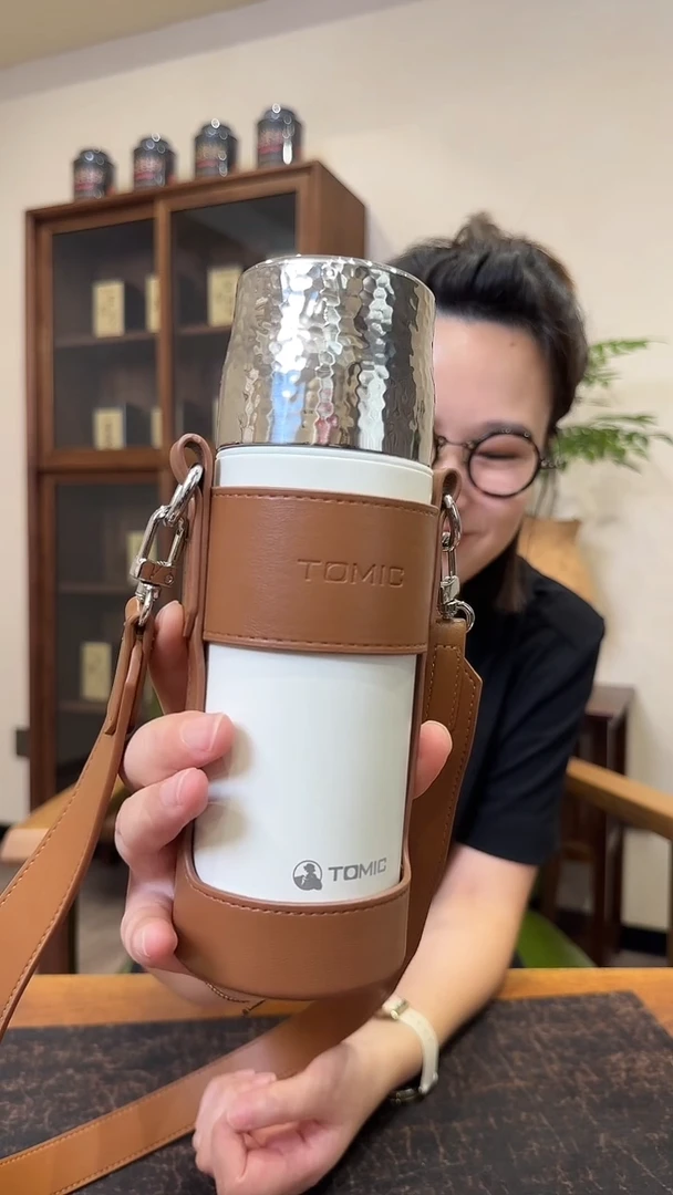 420ml陶瓷内胆锤纹焖茶杯