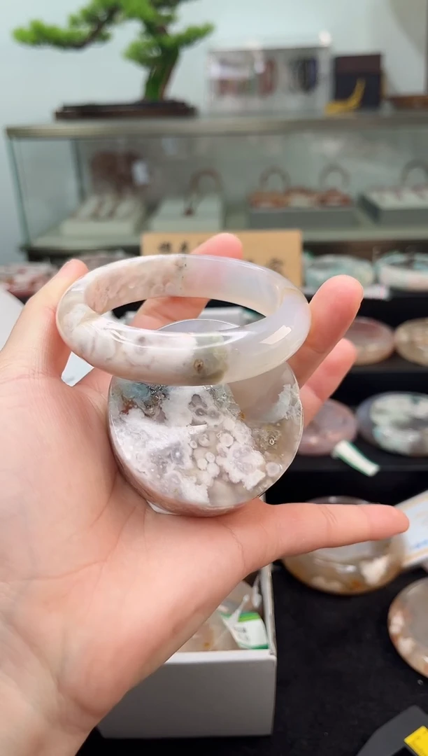 未镶嵌手镯石英质玉60圈口（赠品镯心）15148