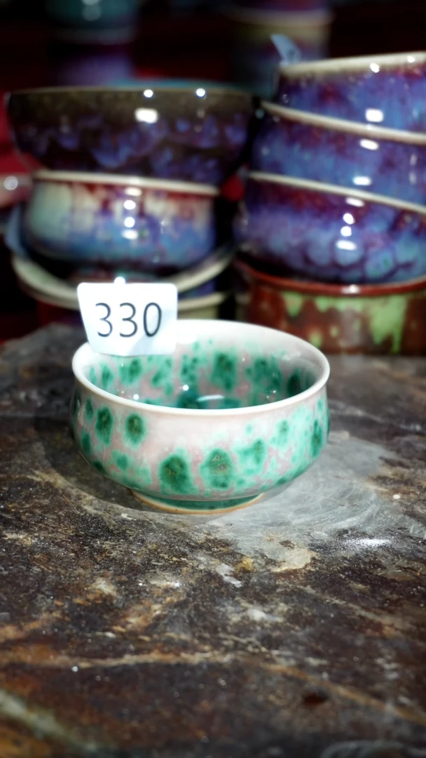 摆件精品窑变钧瓷茶器