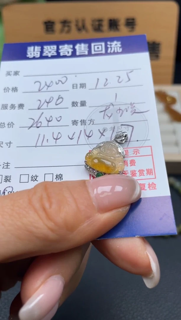 颈饰18K金镶嵌翡翠10152554