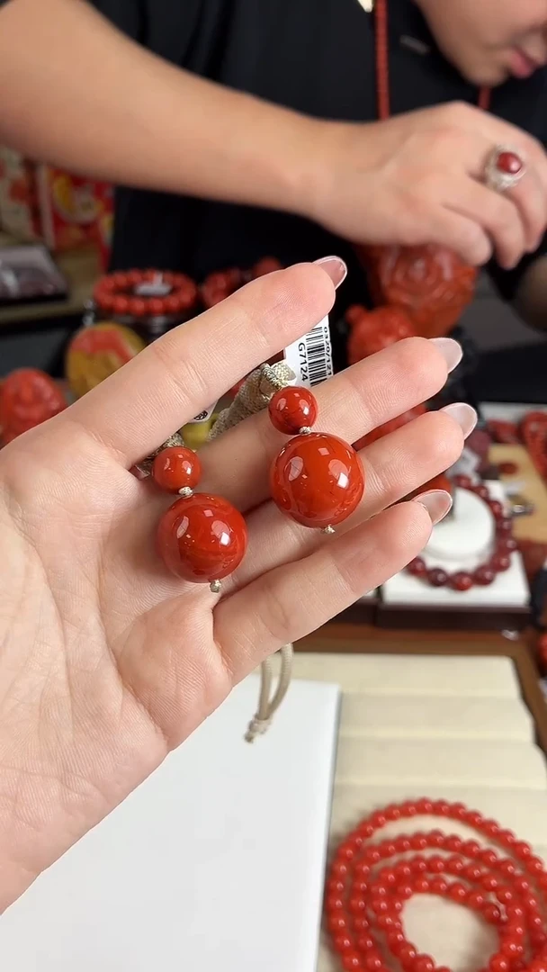 未镶嵌瓦西单珠吊坠18mm南红玛瑙（多样式发其一）