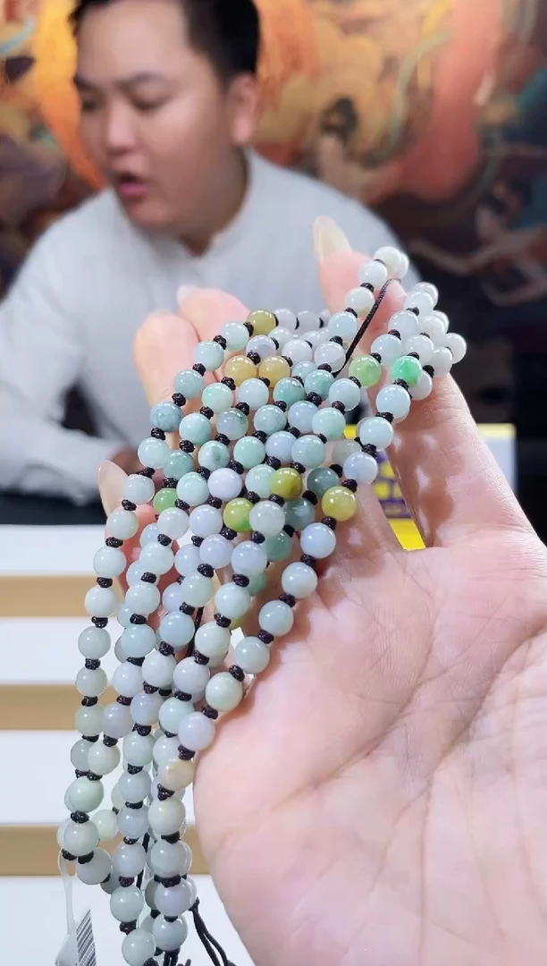 翡翠未镶嵌颈饰多样性发其一珠链12