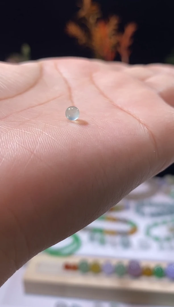 未镶嵌定制翡翠卡3.7珠珠 福利不退不换