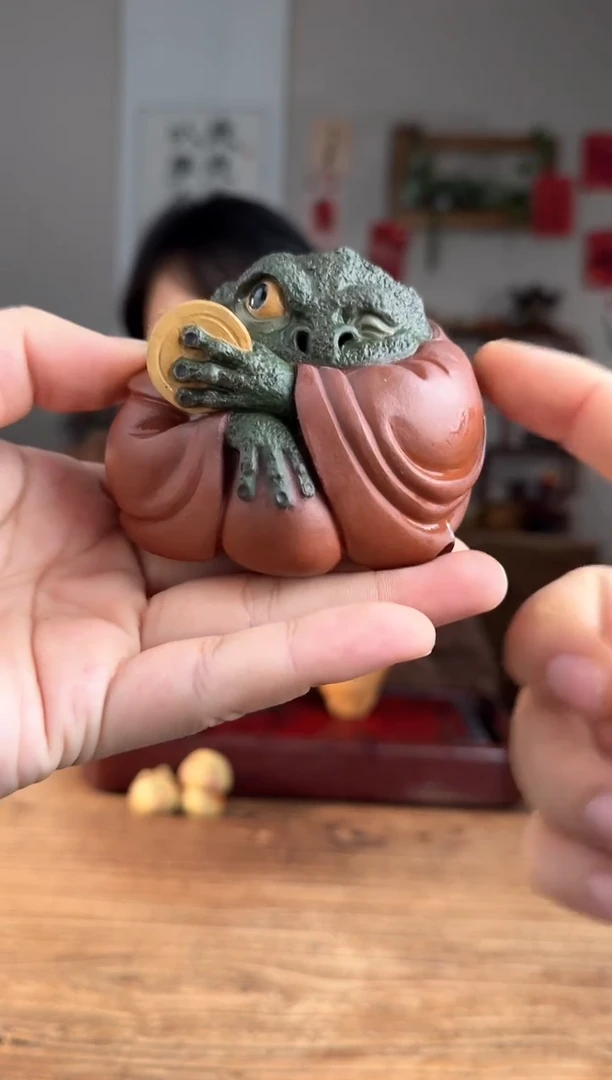 【闪购商品】紫砂茶壶向钱看  金蟾