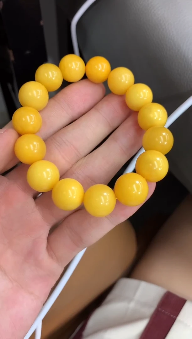 未镶嵌蜜蜡裸石手串