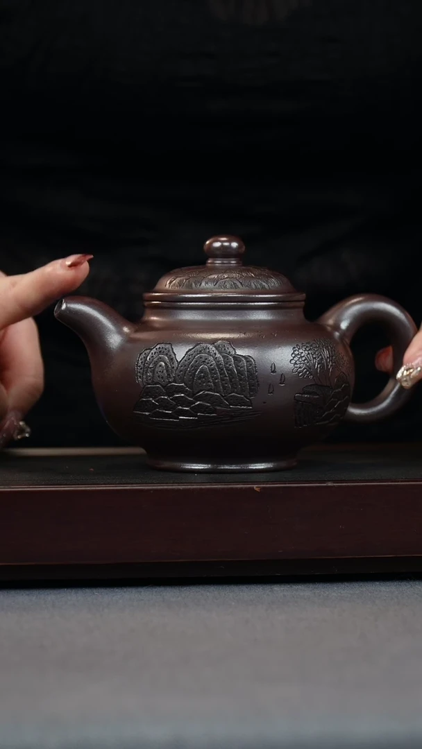 【闪购商品】紫砂茶壶紫金龙血砂 观山 掇只