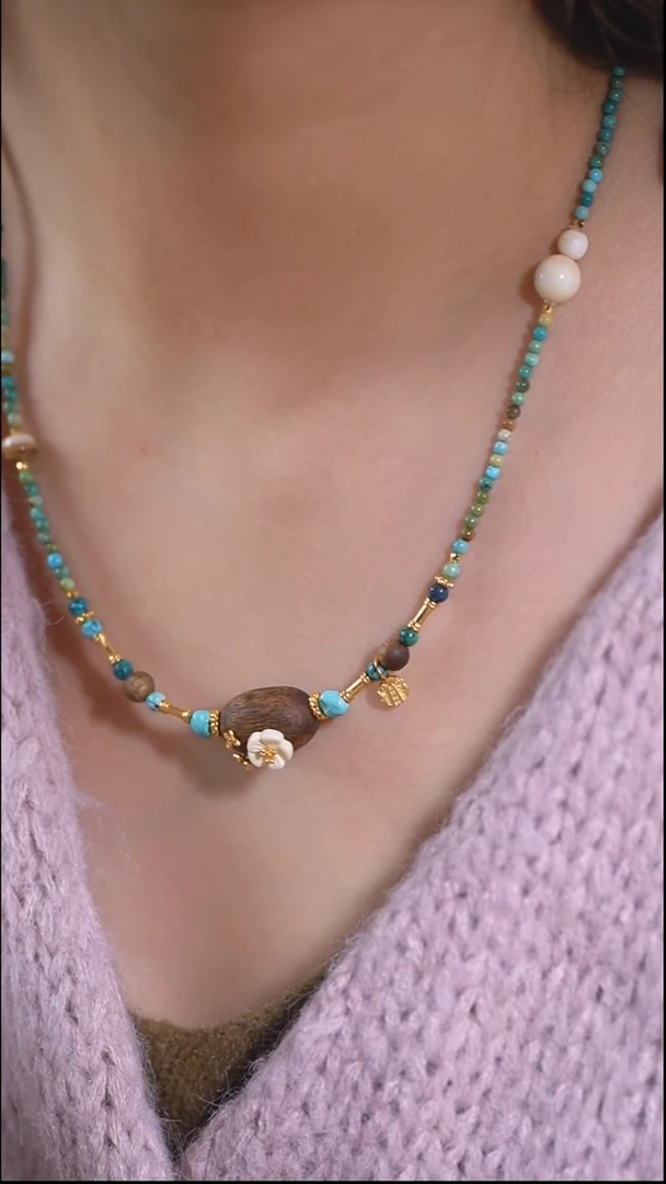 手串/手链/手镯猛犸象牙生如夏花脖链