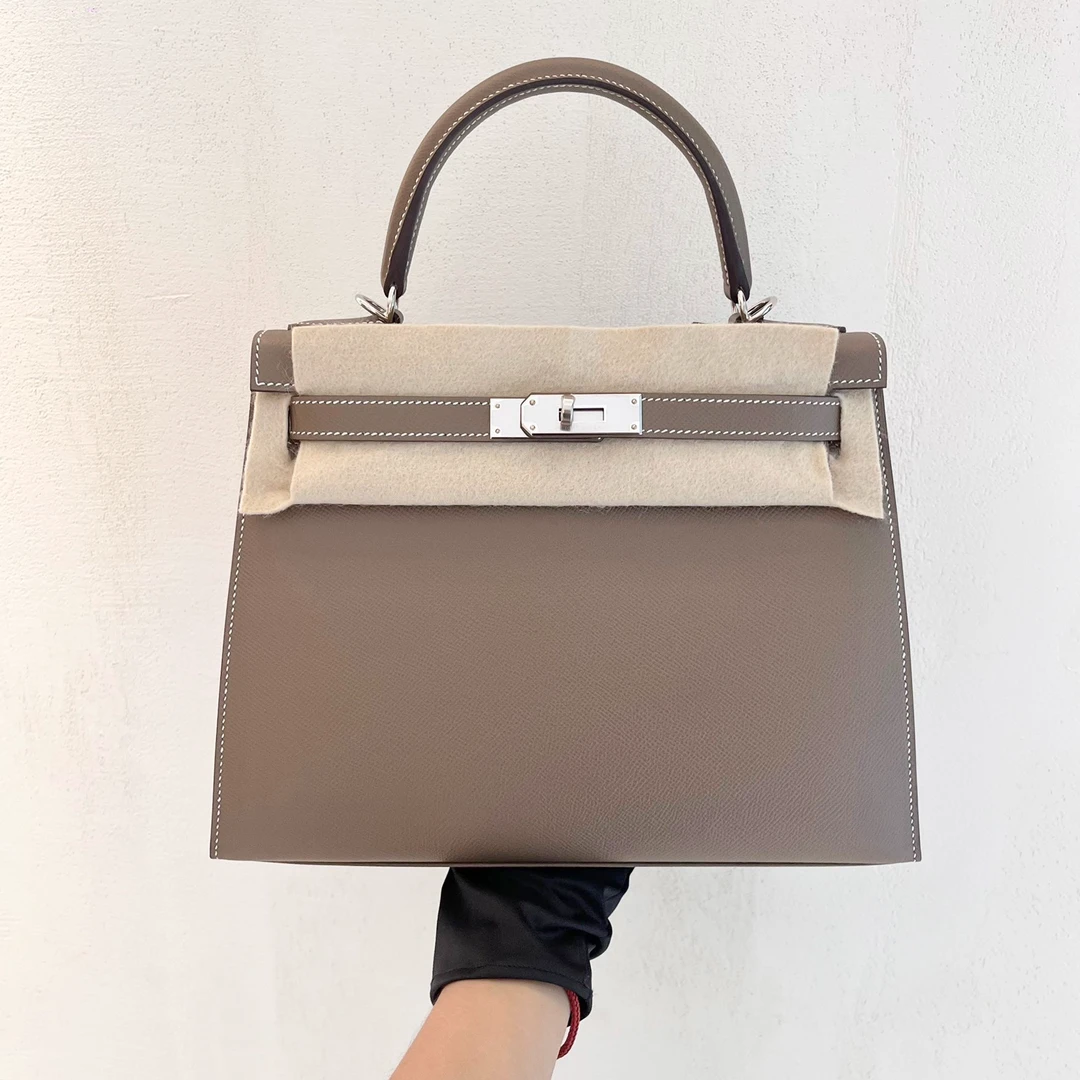 99新 Hermes/爱马仕 99新 kelly28 大象灰 Epsom D