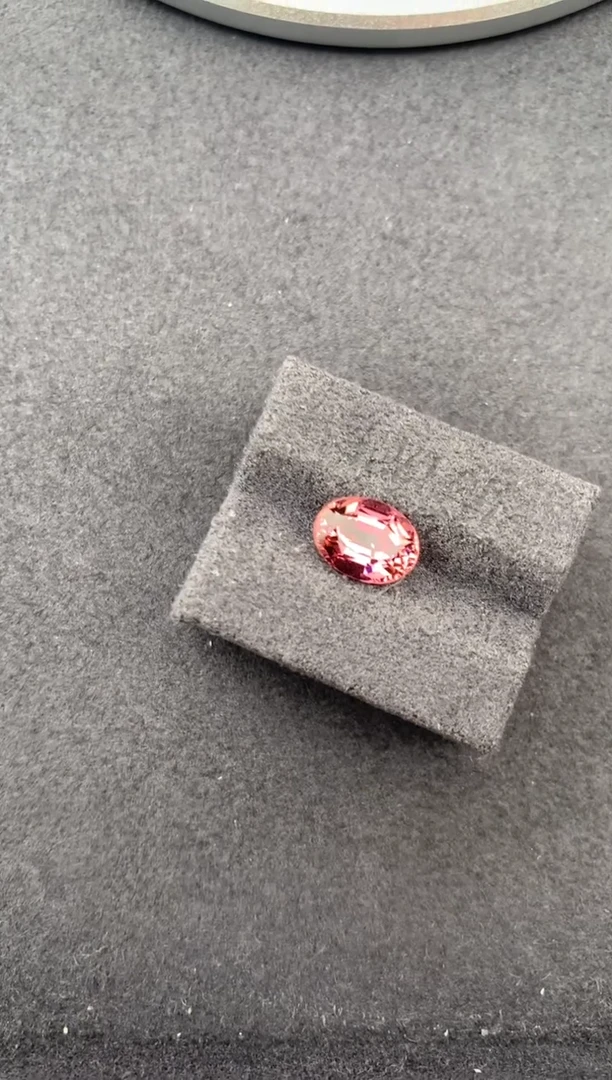 未镶嵌珠宝半成品碧玺1.9ct粉碧玺  定制  FH