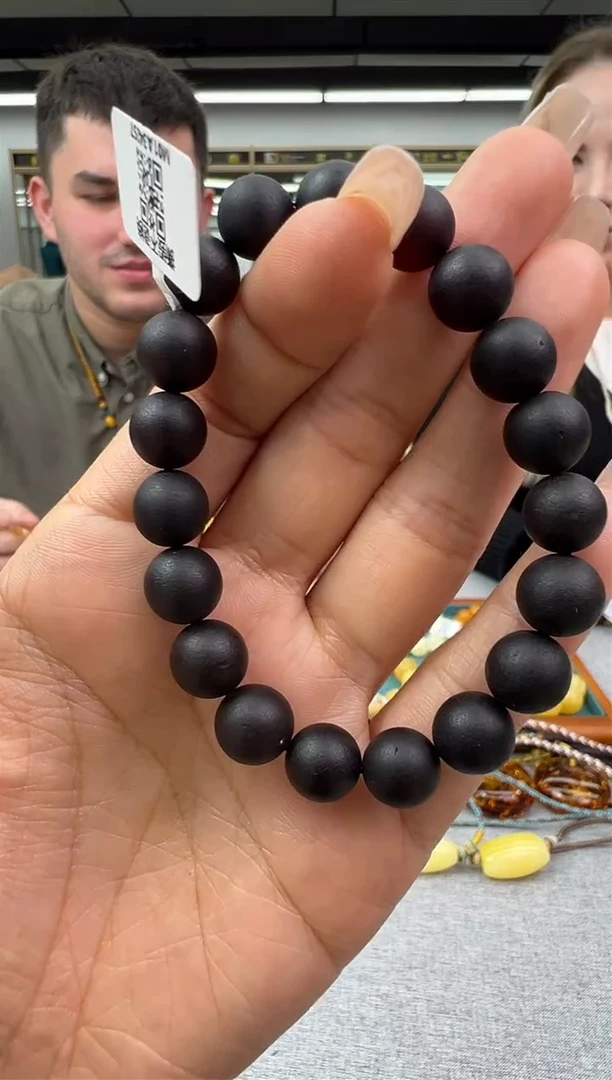 【闪购商品】琥珀手链未镶嵌6秒拍号