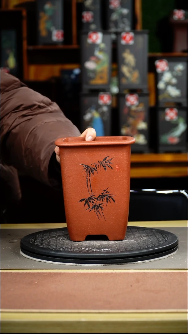 紫砂花盆紫砂花盆