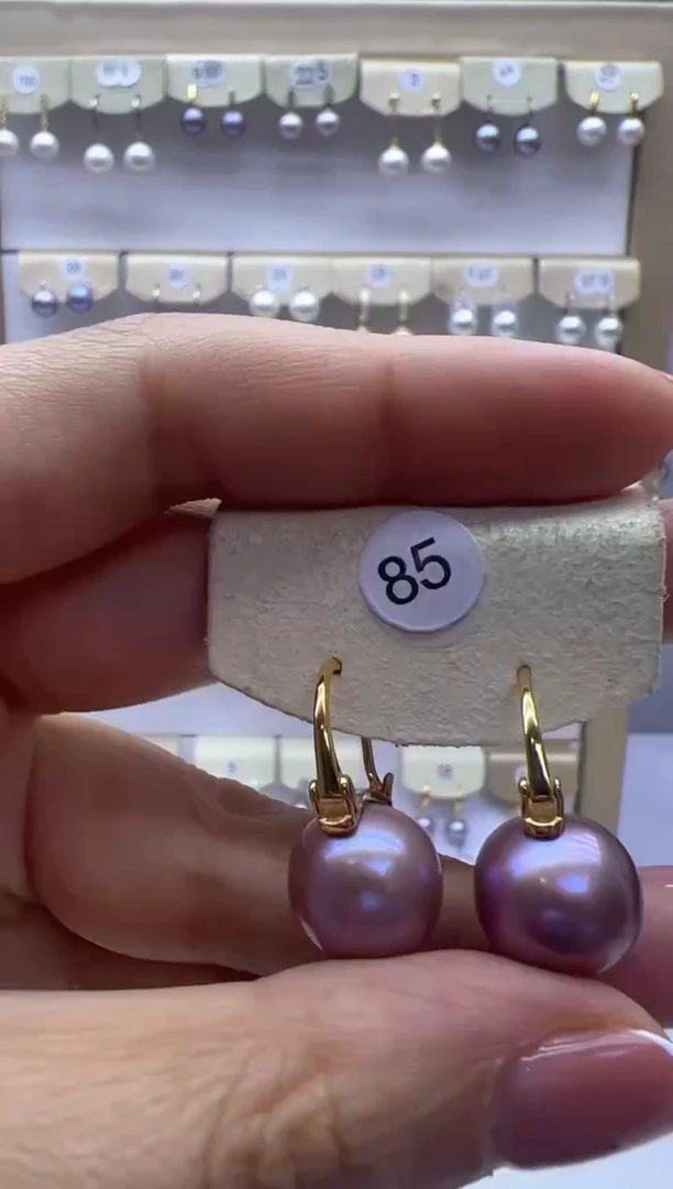 【闪购商品】淡水珍珠耳饰银S925镶嵌85