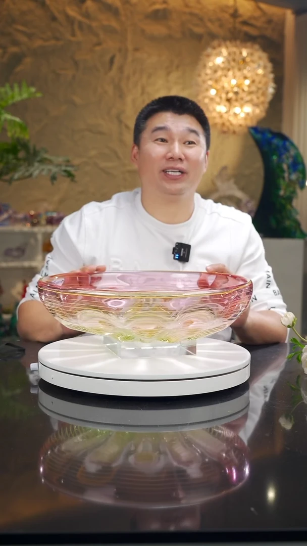 摆件女**已设计款金红绿果碗带底座