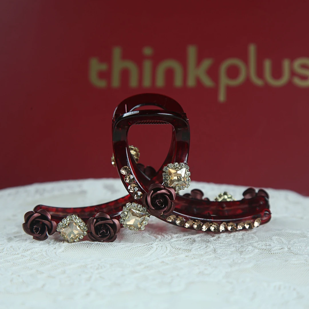 【花开富贵】11公分新年红发夹气质网红时尚百搭发卡022