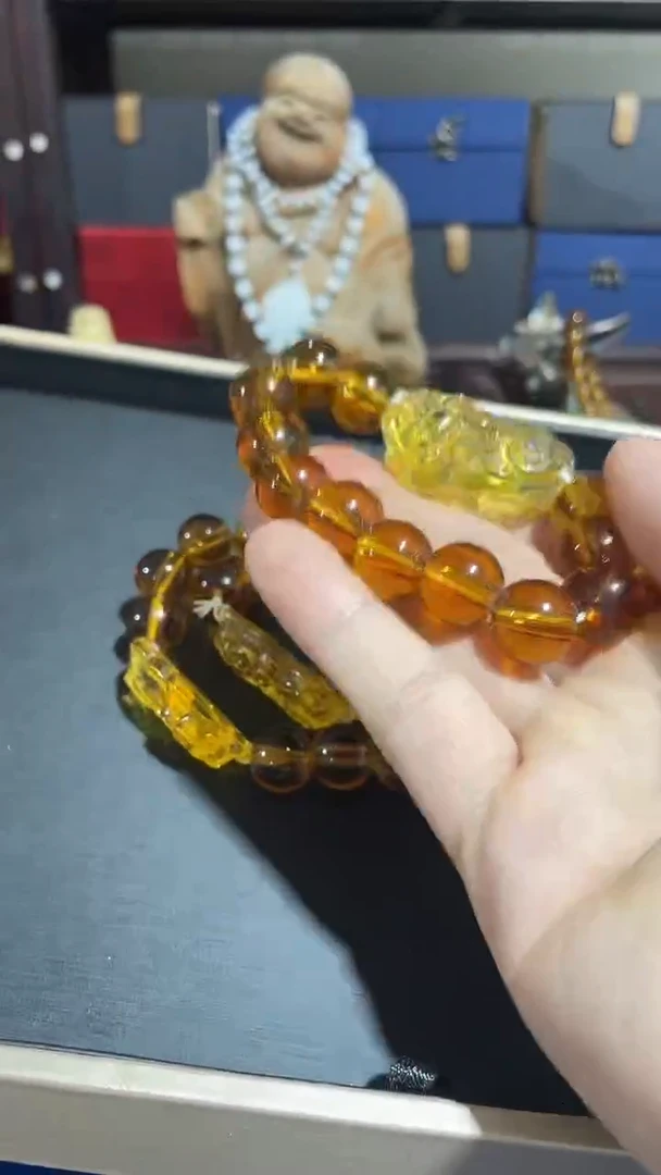 黄晶手链未镶嵌黄黄15