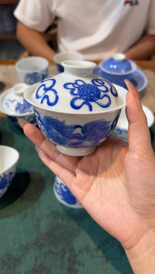 瓷片竹林草堂     双狮