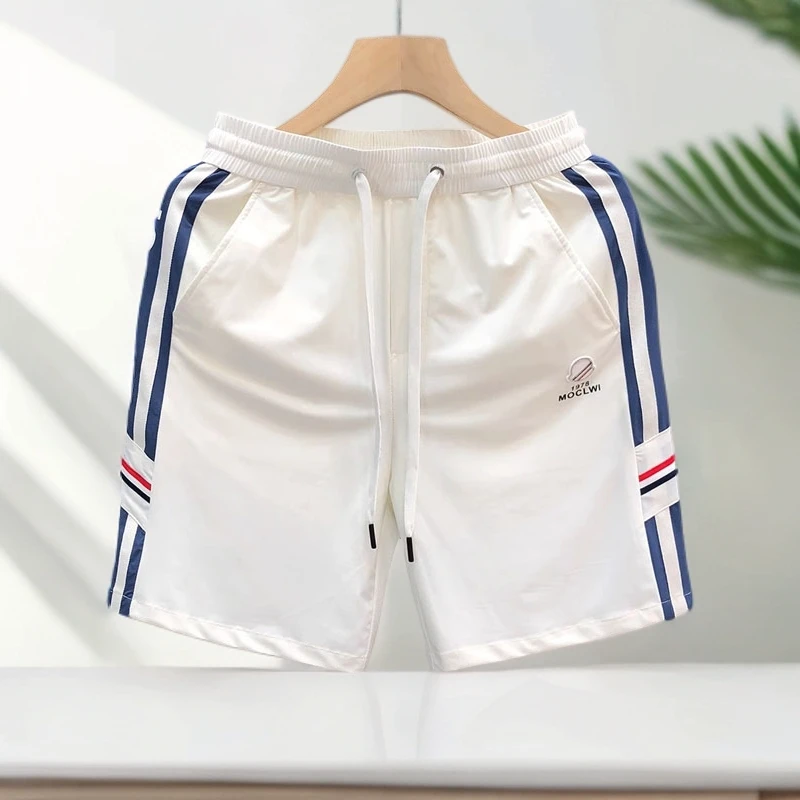 拼色短裤男夏季薄款潮牌宽松潮流休闲五分裤外穿百搭中裤男款时尚