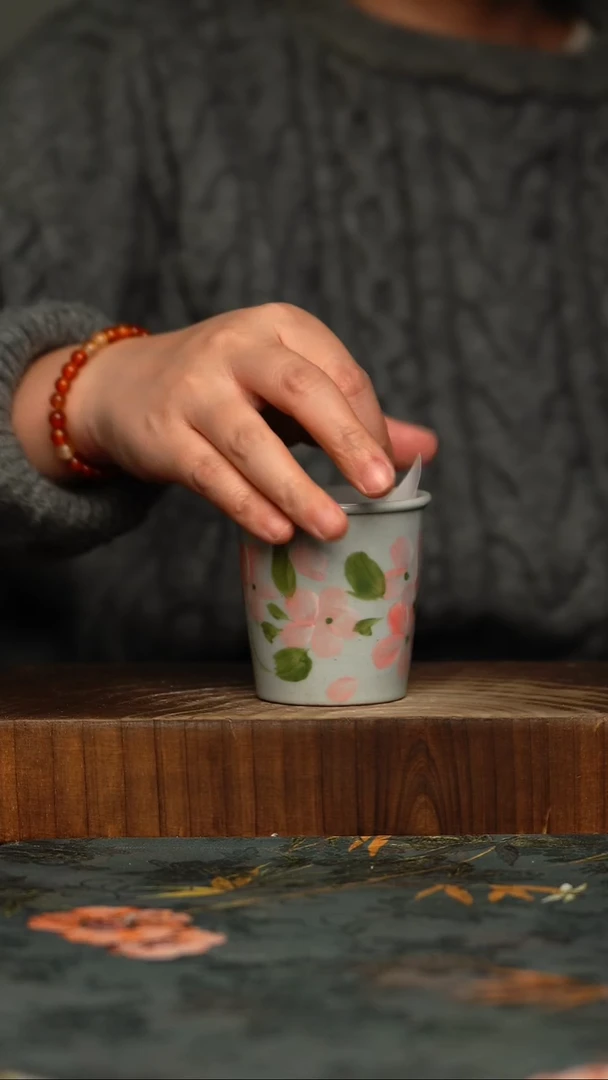 瓷片釉下彩手工手绘同款