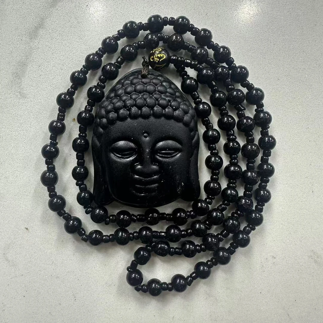 A124 黑曜石脖挂手持