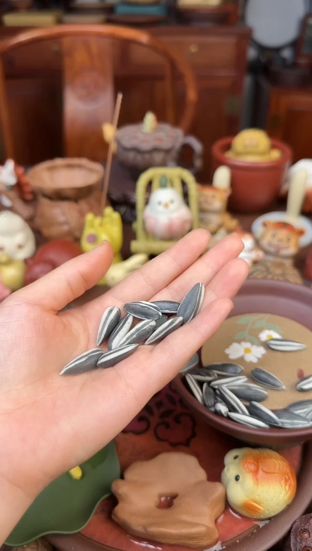 紫砂茶宠紫砂瓜子十个