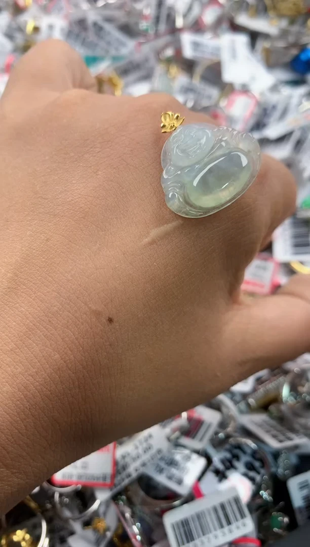 18K金镶嵌戒指翡翠10     6