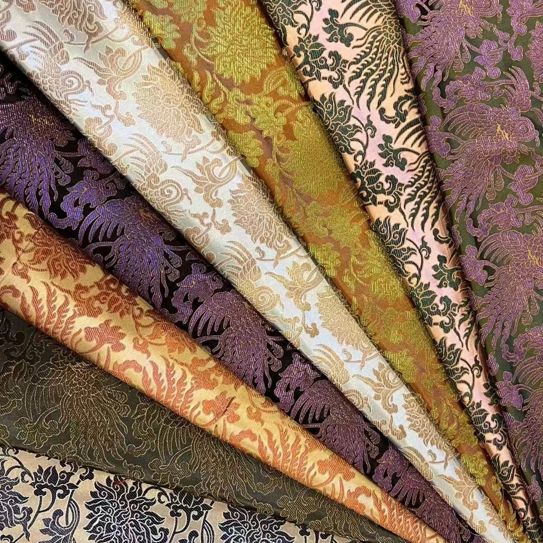 国风时尚气质新中式马甲外套布料织锦缎宋锦缎布料