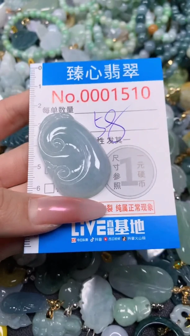 【闪购商品】翡翠颈饰未镶嵌含绳0001510