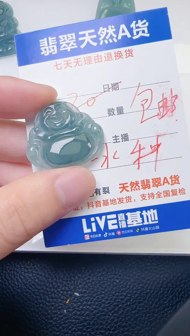 颈饰未镶嵌翡翠天然A货翡翠  多样性随机发其一