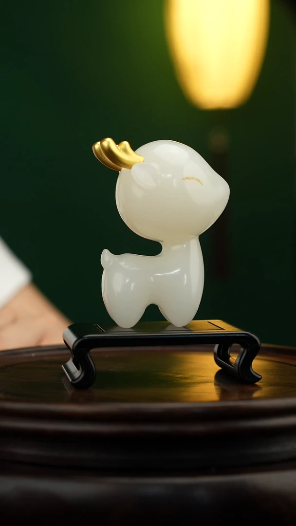 玉【一鹿有你】天然玉石摆件