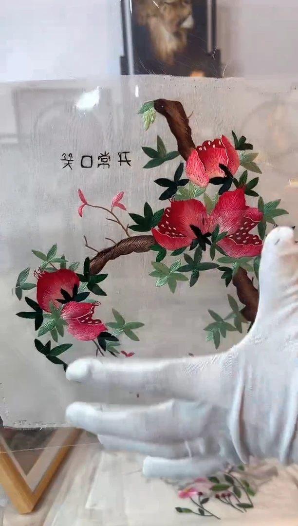 刺绣非遗纯手工双面刺绣片185