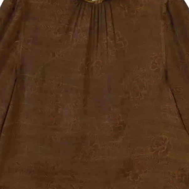 慧 新中式国风 29268  姜末染 提花上衣 黄色