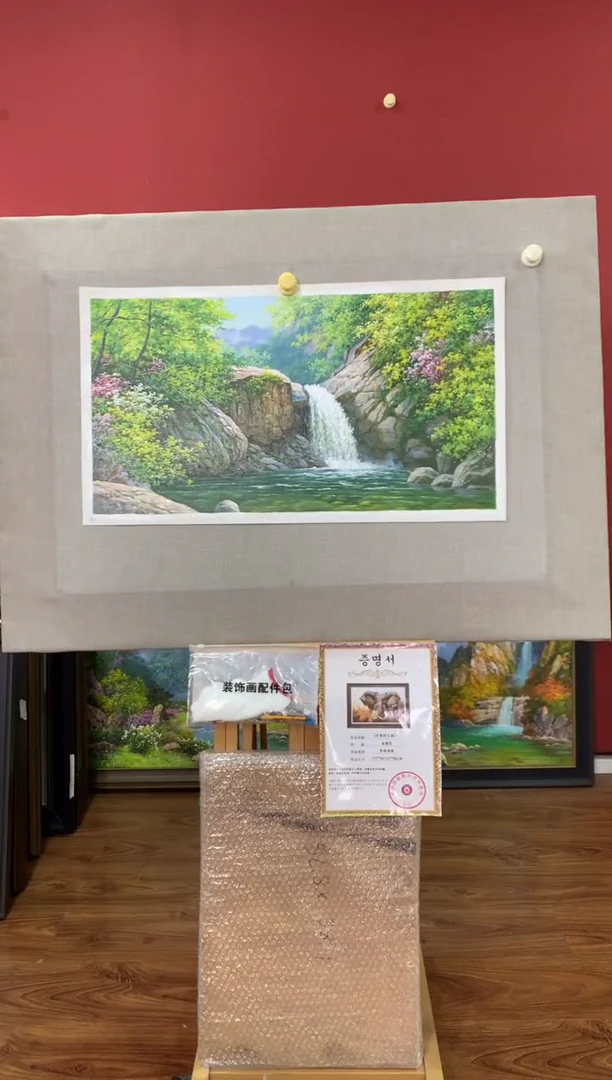 油画【45号】朝鲜原创手绘油画【功勋Ⅰ级画家丨孤品佳作】【顺丰包邮】