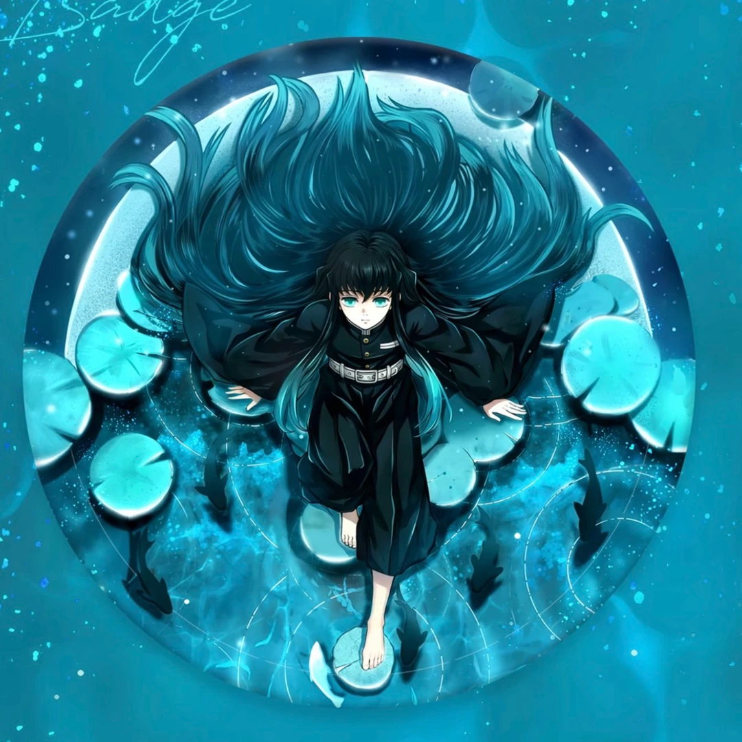 【欧D】叠叠 谷代文创《四月雨》鬼灭之刃二创吧唧(代拆)