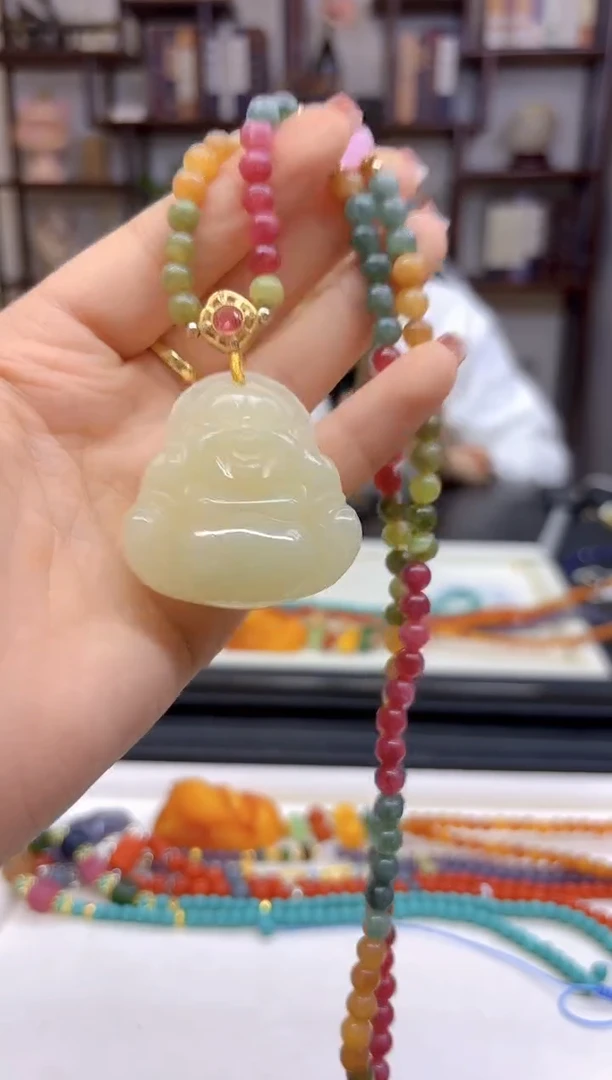 【闪购商品】和田玉毛衣链未镶嵌M214