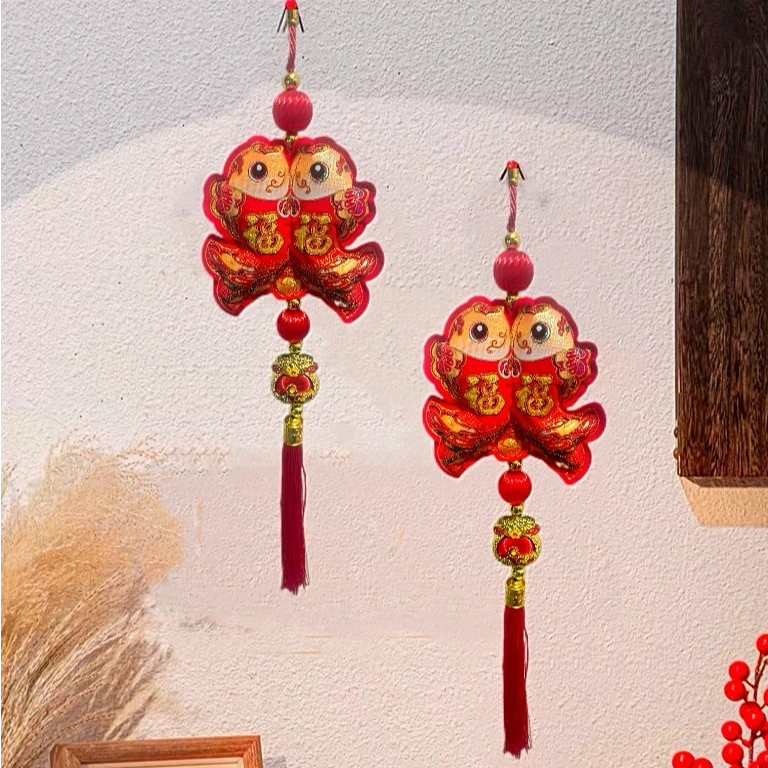 福鱼挂件新年装饰品乔迁新房布置入户门客厅玄关高档挂饰春节