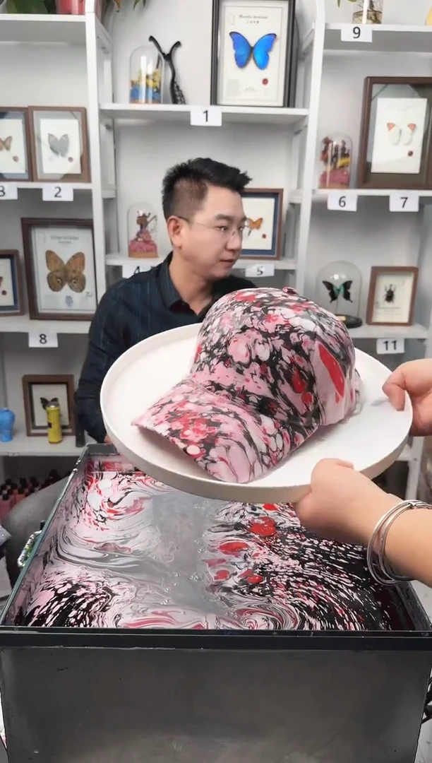 纯棉成人款踏雪寻梅水拓帽