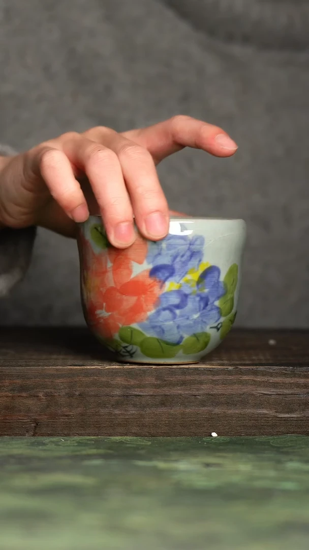 【闪购商品】杯青诗手工手绘瓷器