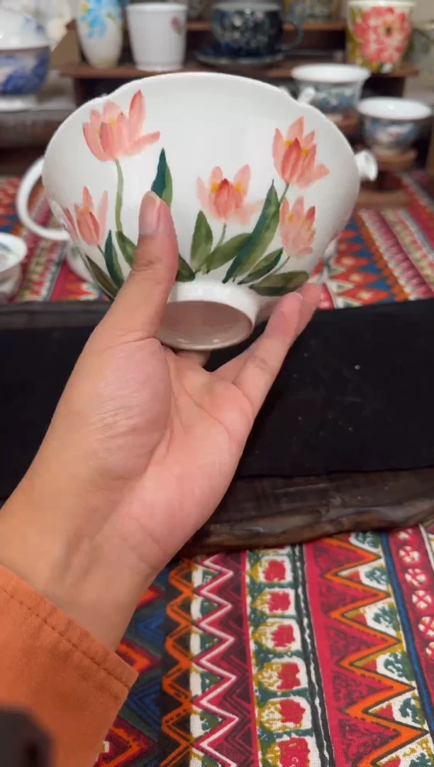 摆件景德镇高温釉下陶瓷