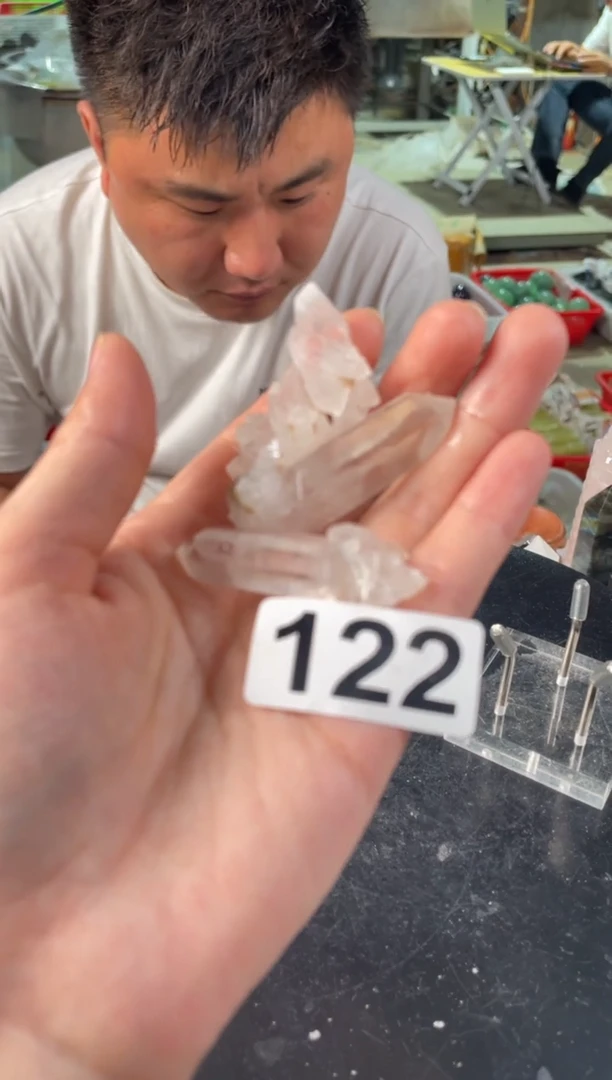 未镶嵌水晶大型摆件（非配饰）白水晶柱子122 3颗1组